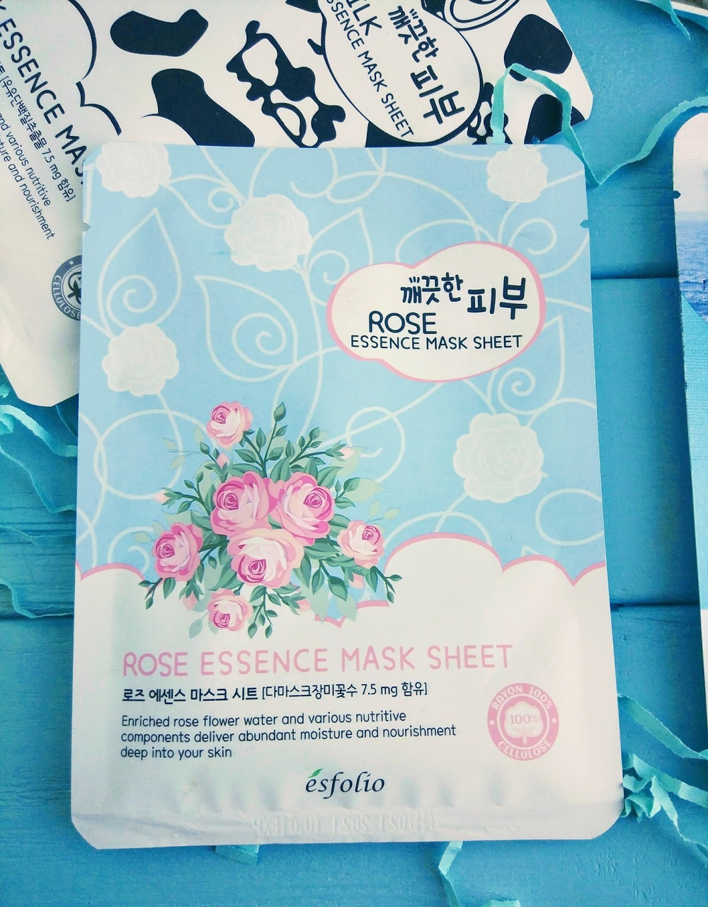 Esfolio. Тканевая маска c экстрактом розы Rose Essence Mask