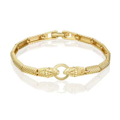 Браслет «Амфисбена» из лимонного золота