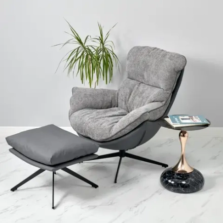 Кофейный столик Bradex Home Angel 40x55см, чёрный мрамор, металл