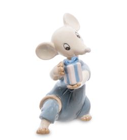JP-121/16 Фигурка «Мышонок с подарком» (Pavone)
