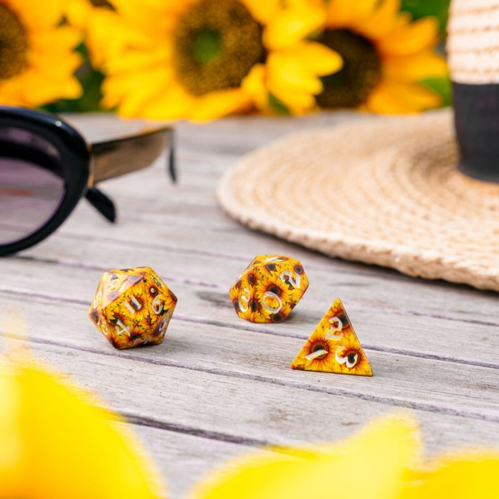 Full Art Dice Set: Sunflower