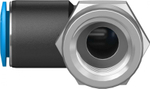 QSLF-3/8-10-B Угловой штуцер с цанговым зажимом и резьбой