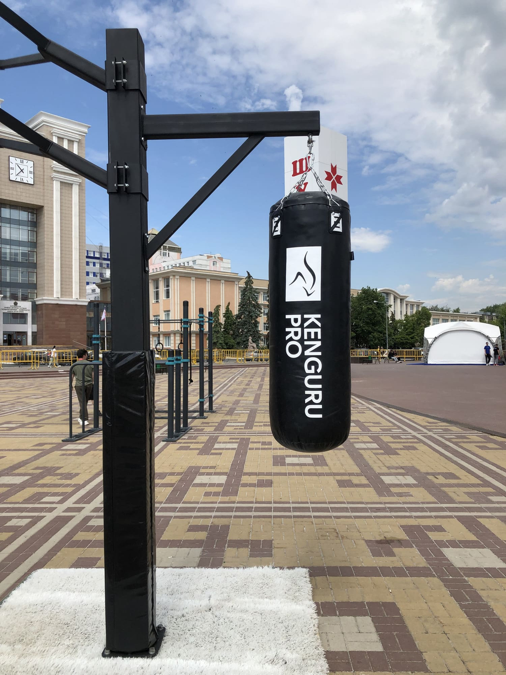 Стойка боксерская (под 2 мешка)