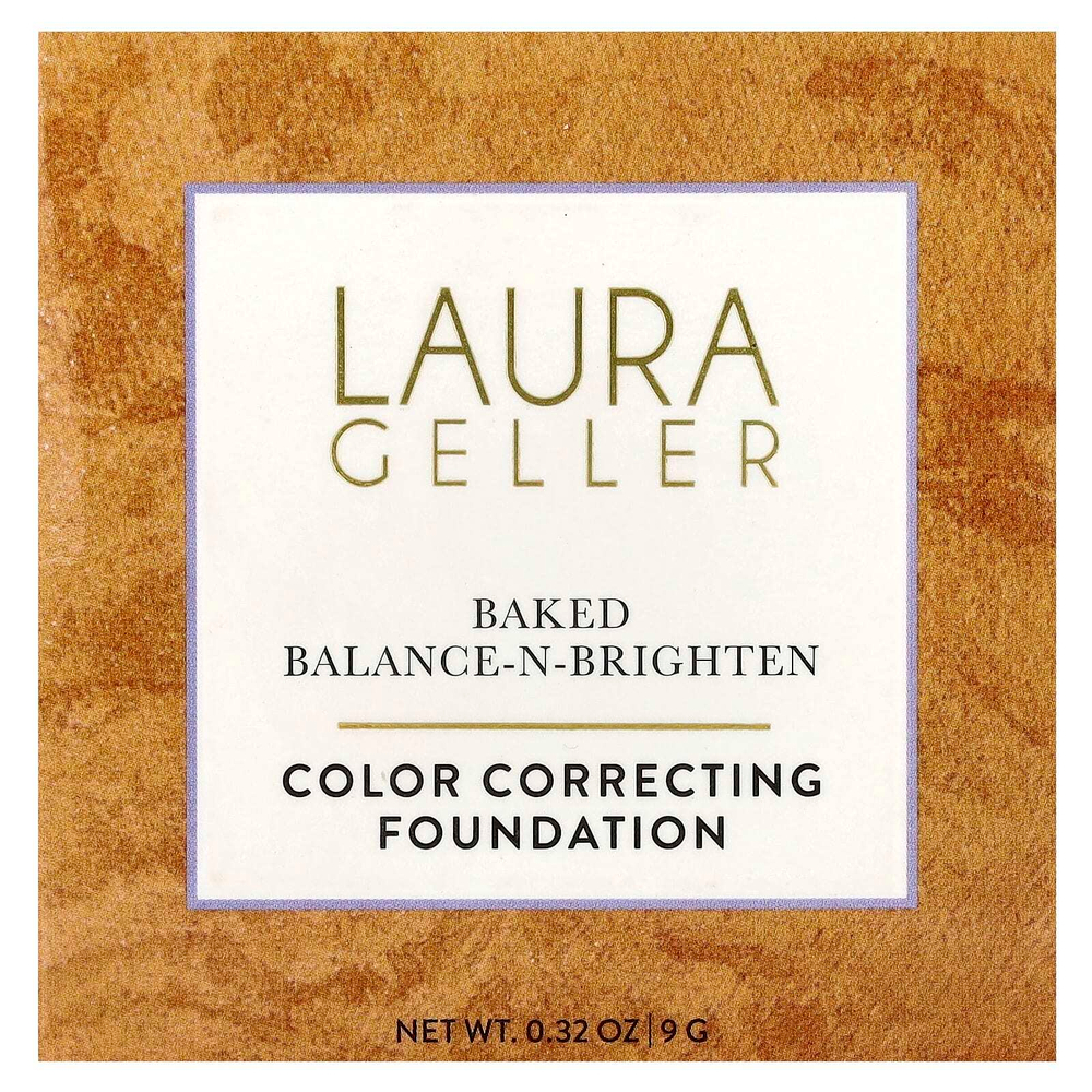 Laura Geller, Baked Balance-N-Brighten, тональная основа для коррекции цвета, золотистый оттенок, 9 г (0,32 унции)