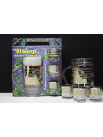 Набор подарочный Пивная Кружка и 3 стопки