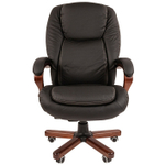 Офисное кресло CHAIRMAN 408, натуральная кожа/экокожа