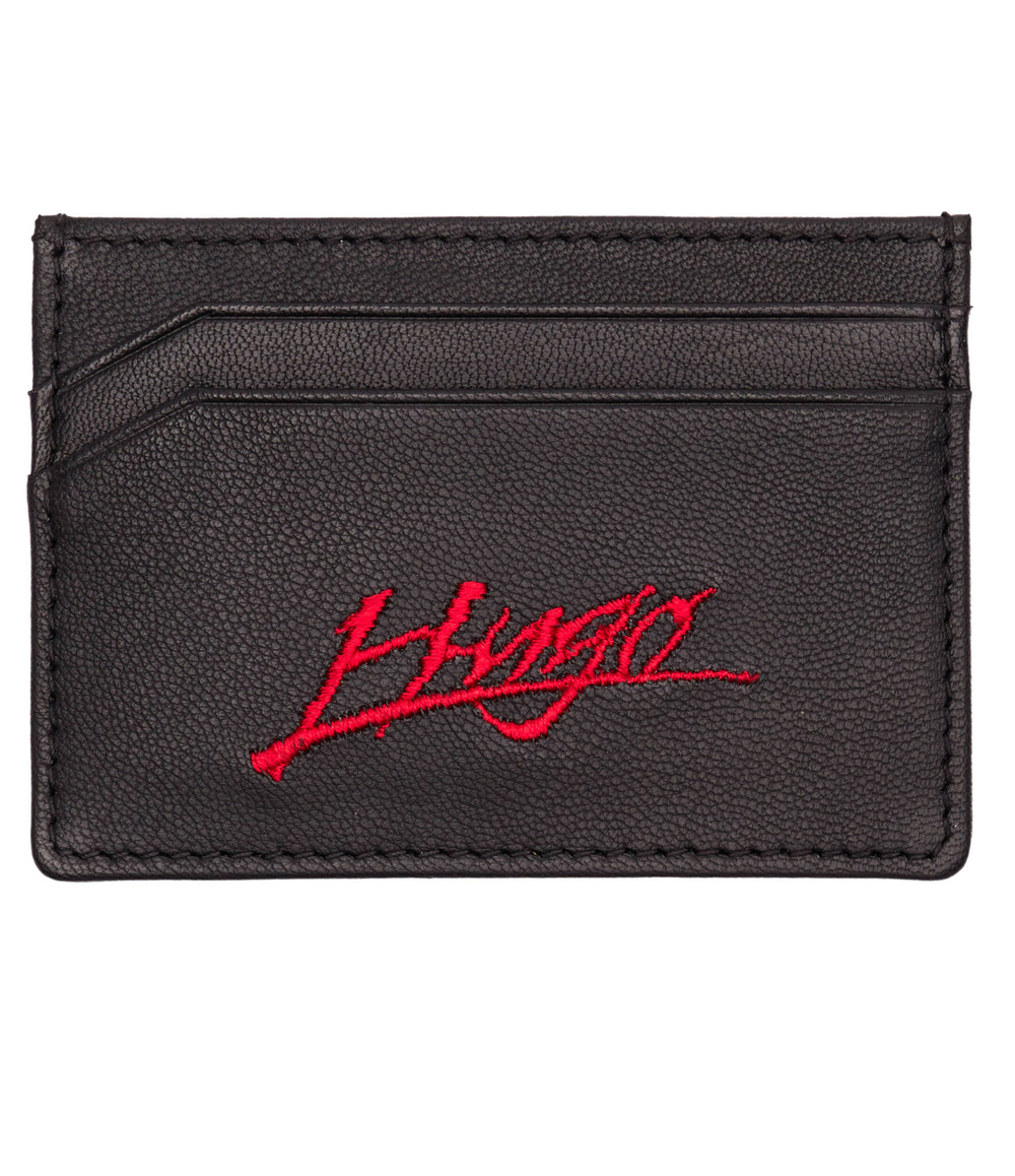 Кожаные кардхолдеры Handwritten HUGO - черный(50529564)