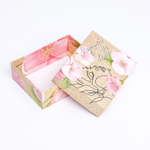 Подарочная коробка сборная "Цветочный силуэт" 16,5 х 12,5 х 5,2 см