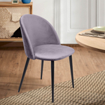 Стул Thomas, бархат светло-серый 26