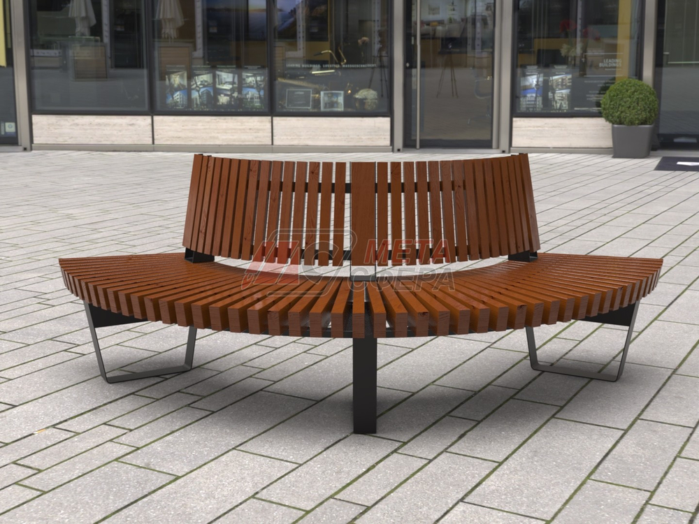 Скамейка  Rail Road 02 внешний радиус