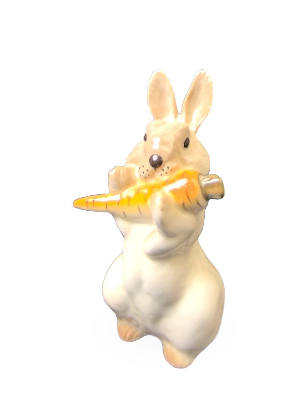 Статуэтка (миниатюра) "Заяц с морковкой" (ЛФЗ)