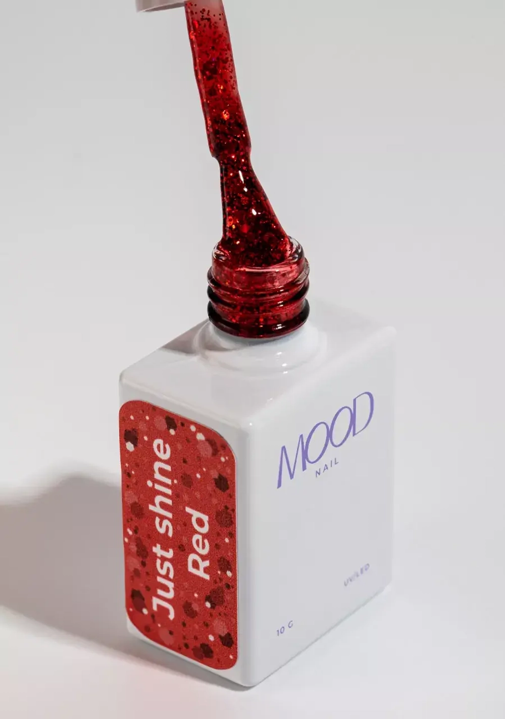 Гель-лак MOODNAIL Just shine Red, 10г