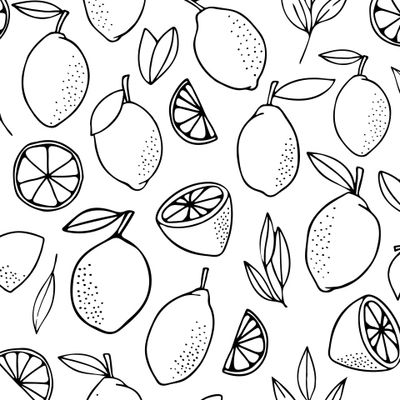 Лимоны. Черно-белый