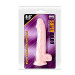 Телесный фаллоимитатор 22см с присоской Baile Super Dildo BW-008091N