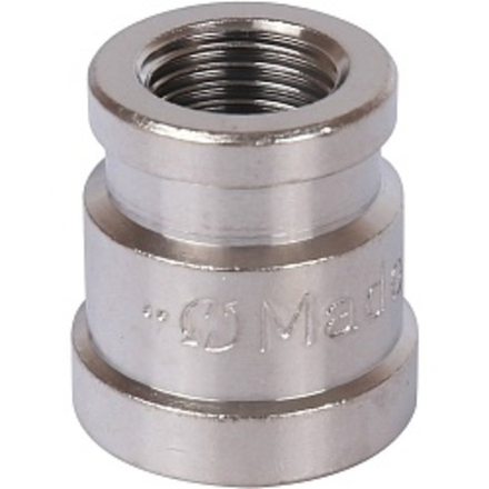 Муфта лат. 1/4"х 3/8" STOUT (никель)