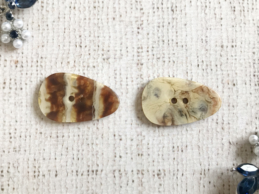 Пуговицы костюмные, р 3,3х2 см