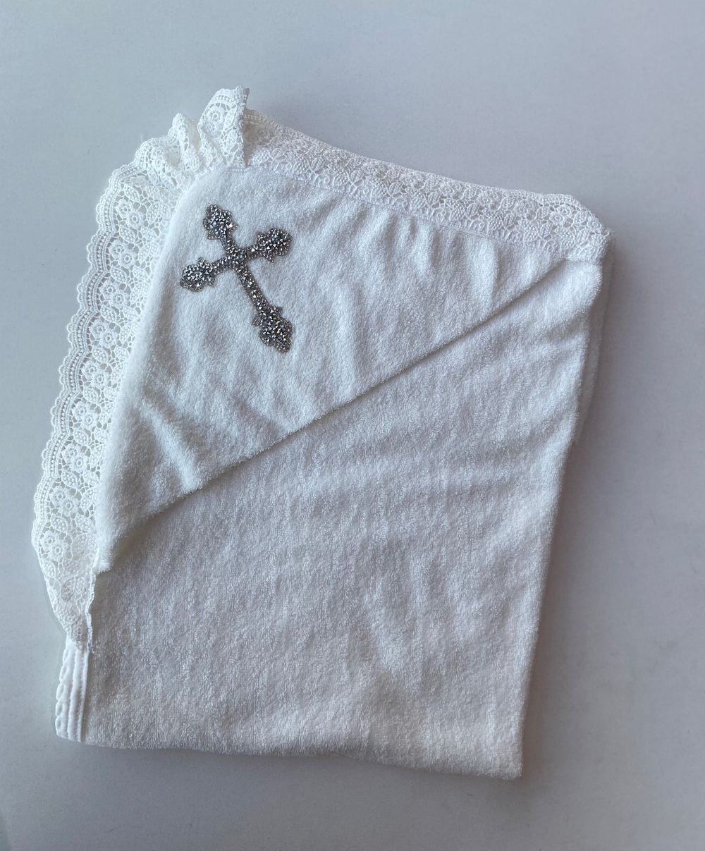 Полотенце крестильное жемчуг (Малышеево)