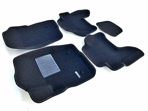 Коврики салона для NISSAN Pathfinder (2004-2013) Euromat 3D Business черные. Арт. EMC3D-003710