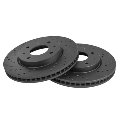 Диск тормозной передний перфорированный PRO-Line с покрытием (компл.2 шт) MITSUBISHI Lancer 9 GANZ GIJ10070S