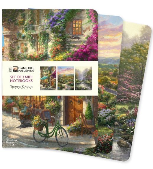 Bloknot \ Блокнот \ Notebook Thomas Kinkade Set of 3 Midi Notebooks