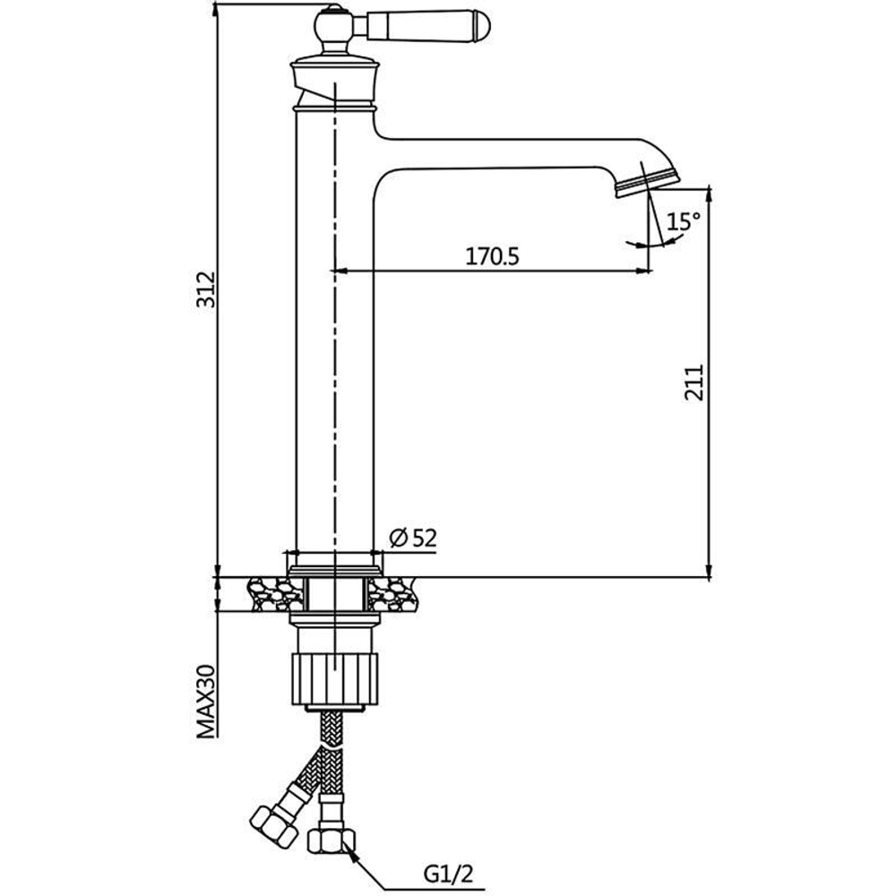 Смеситель для раковины Oute T10 T10701Q-1