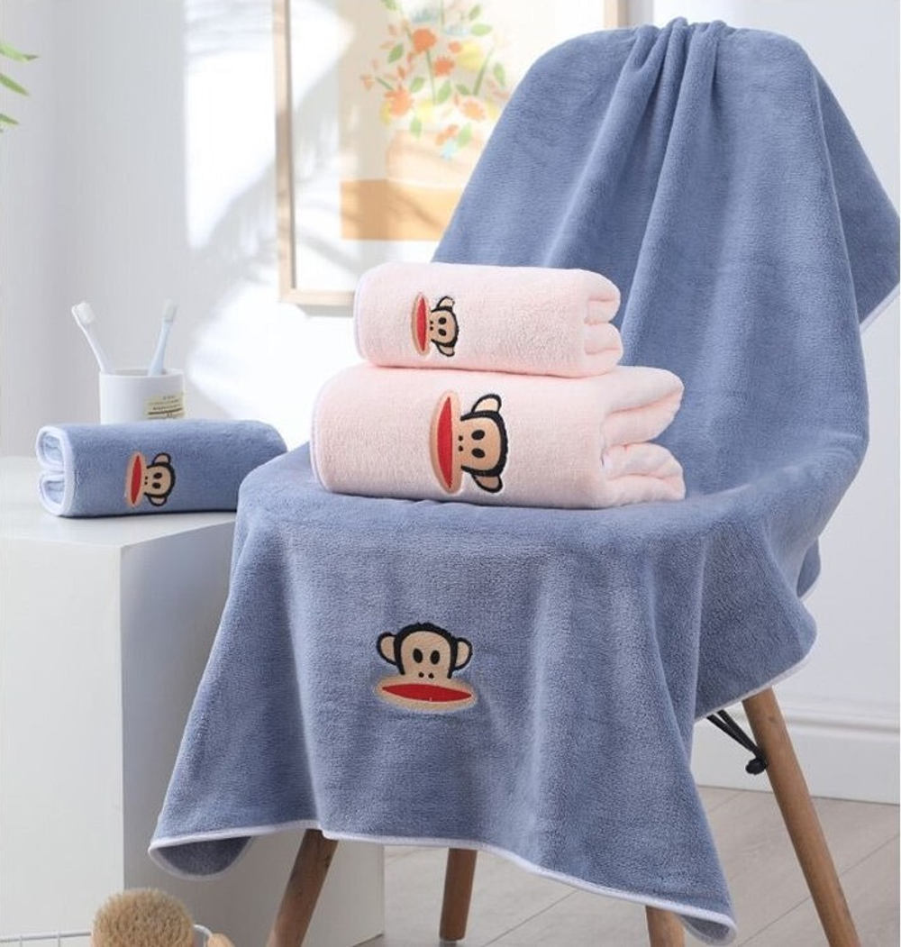 Подарочный набор полотенец из кораллового флиса Paul Frank (Pink)