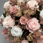 «Розовое счастье» - букет из стабилизированных цветов.