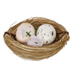GAEM Набор из 6-ти изделий декоративных "Гнездо пасхальное" (6*3), L16,5 W11,5 H3 см