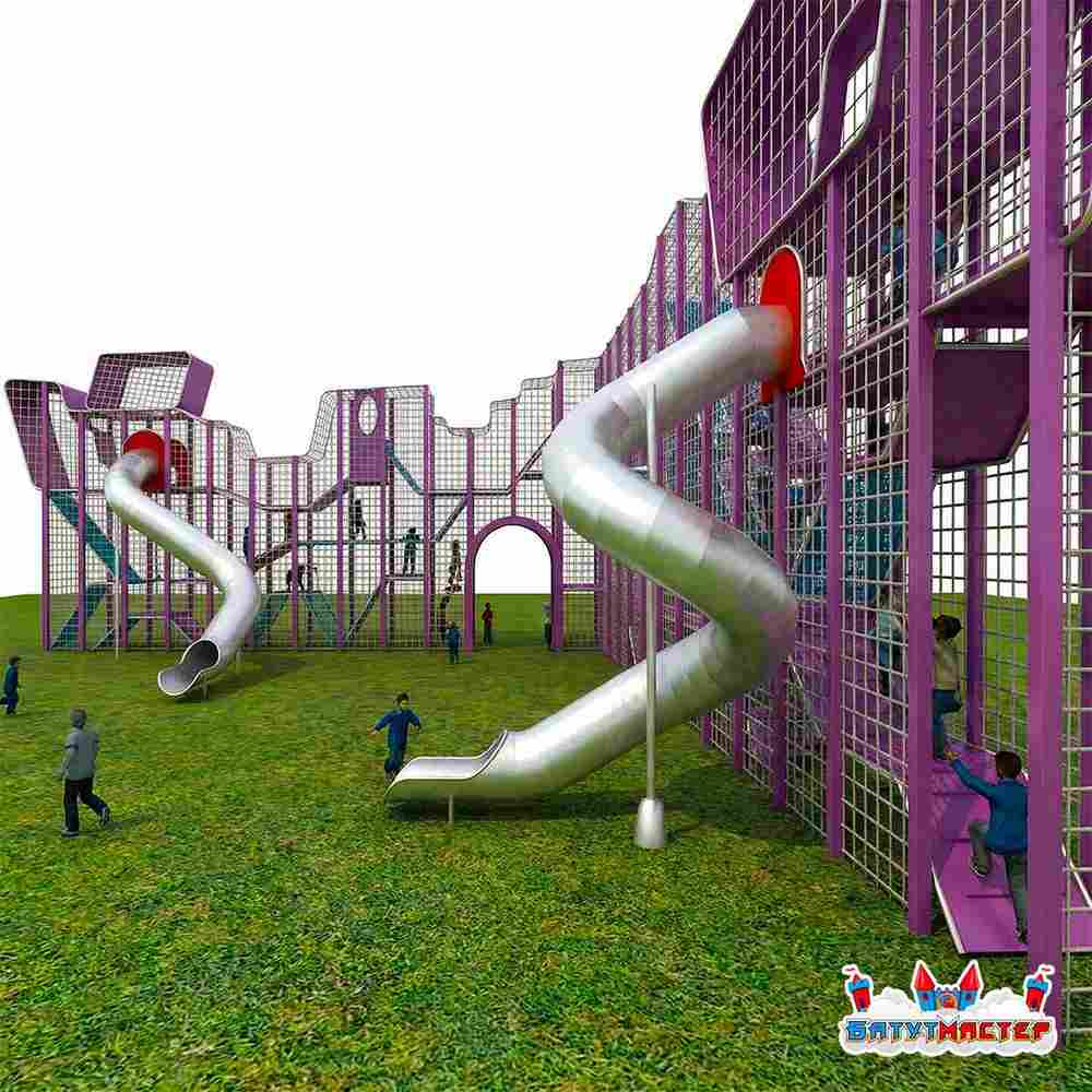 Плоский угловой комплекс «Космическая станция», 16,8×15,6×6 м