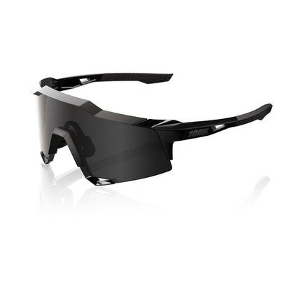 Спортивные очки с диоптриями 100% SPEEDCRAFT Matte Black Gloss Black - Black Mirror Lens