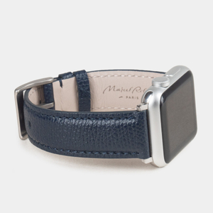 Ремешок для Apple Watch 40/41/42 mm из кожи сафьяно, синего цвета