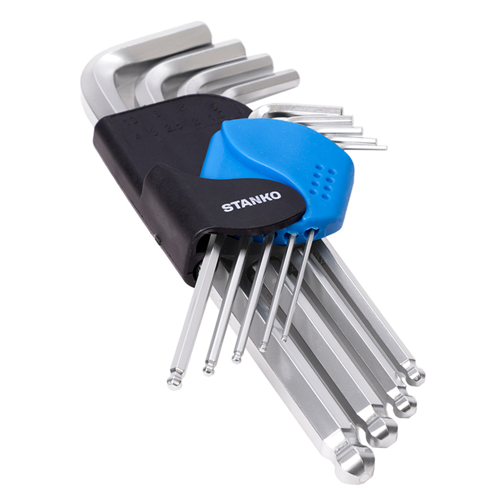 Набор угловых ключей шестигранных длинных 9шт. STANKO CS11119L