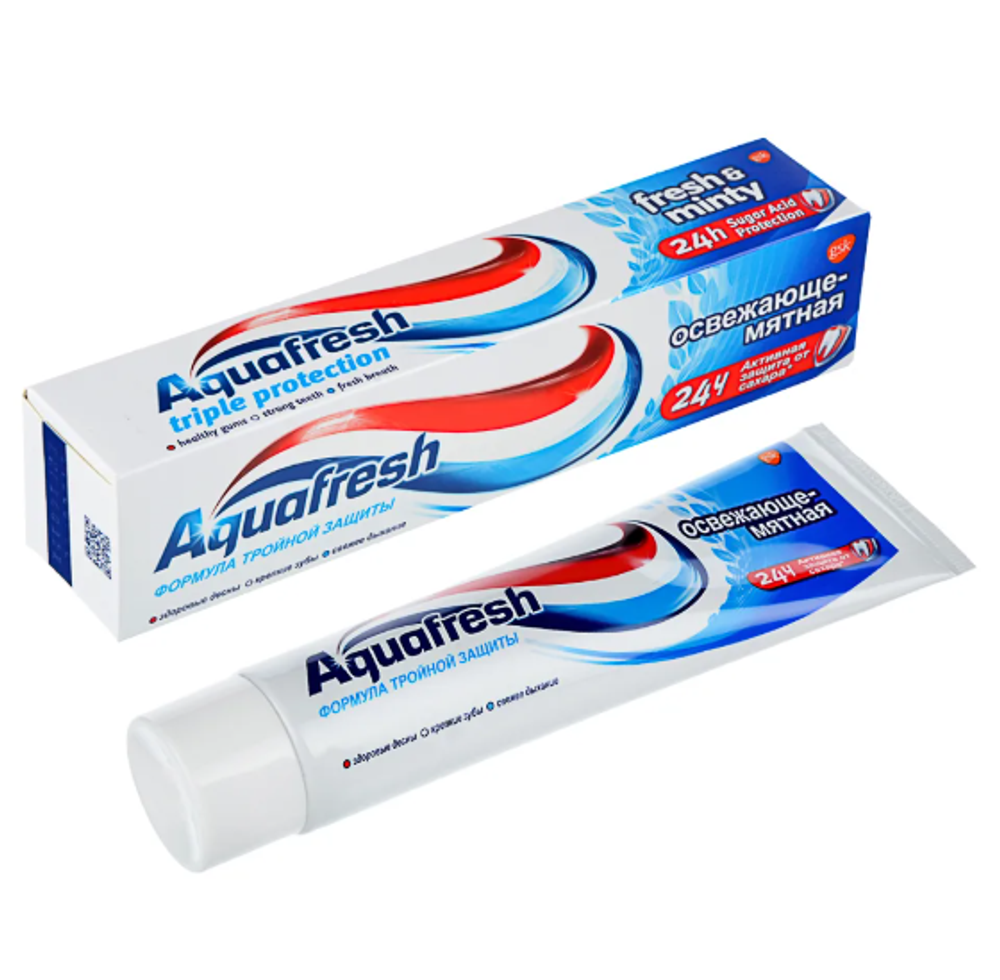 Зубная паста Aquafresh Освежающе-мятная 100мл
