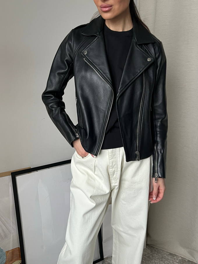 Кожаная куртка Sandro, s