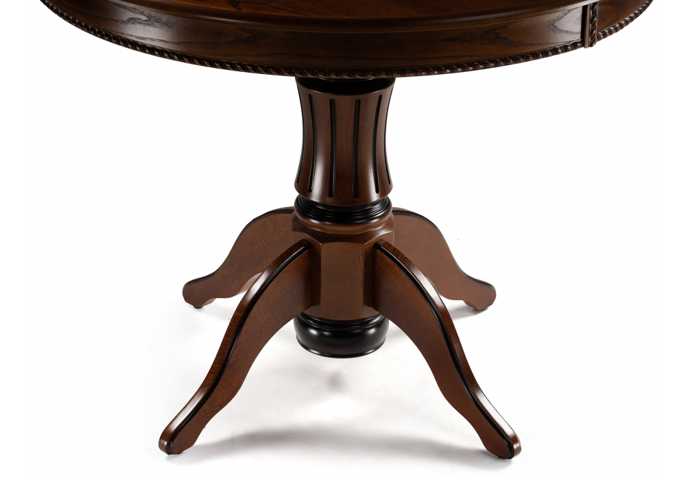 Стол деревянный Woodville Павия 100 орех с коричневой патиной