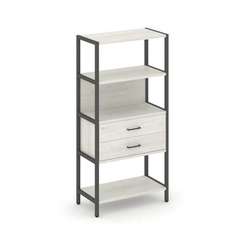 Shelf System Односекционный стеллаж четырехярусный с ящиками SN.STM-412 Дуб Наварра/Металл Антрацит