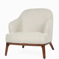 Кресло Malva с низкой спинкой, бежево-серое