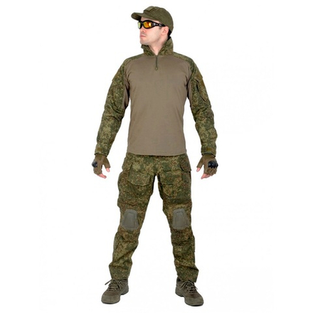 Костюм боевой с наколенниками и налокотниками цифра