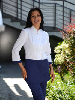 mpБлуза медицинская женская | Бл-384 а 3/4 клеон премиум