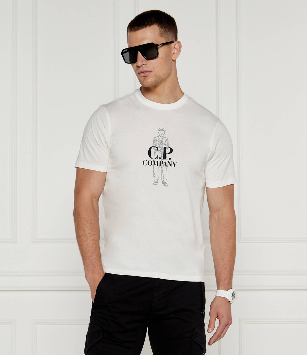 Футболка C.P. Company - белый(17CMTS063A005100W)