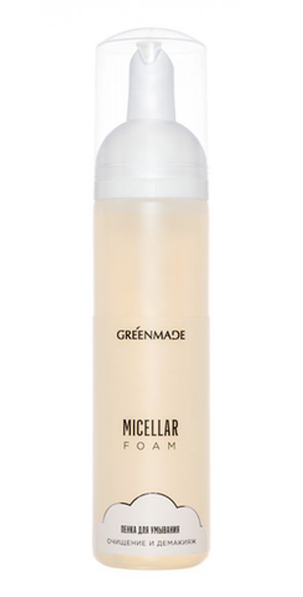 Пенка Мицеллярная для умывания MICELLAR FOAM Очищение и демакияж, ТМ GREEN MADE