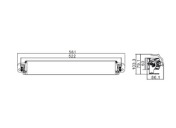 Фара дальнего света РИФ 150W LED