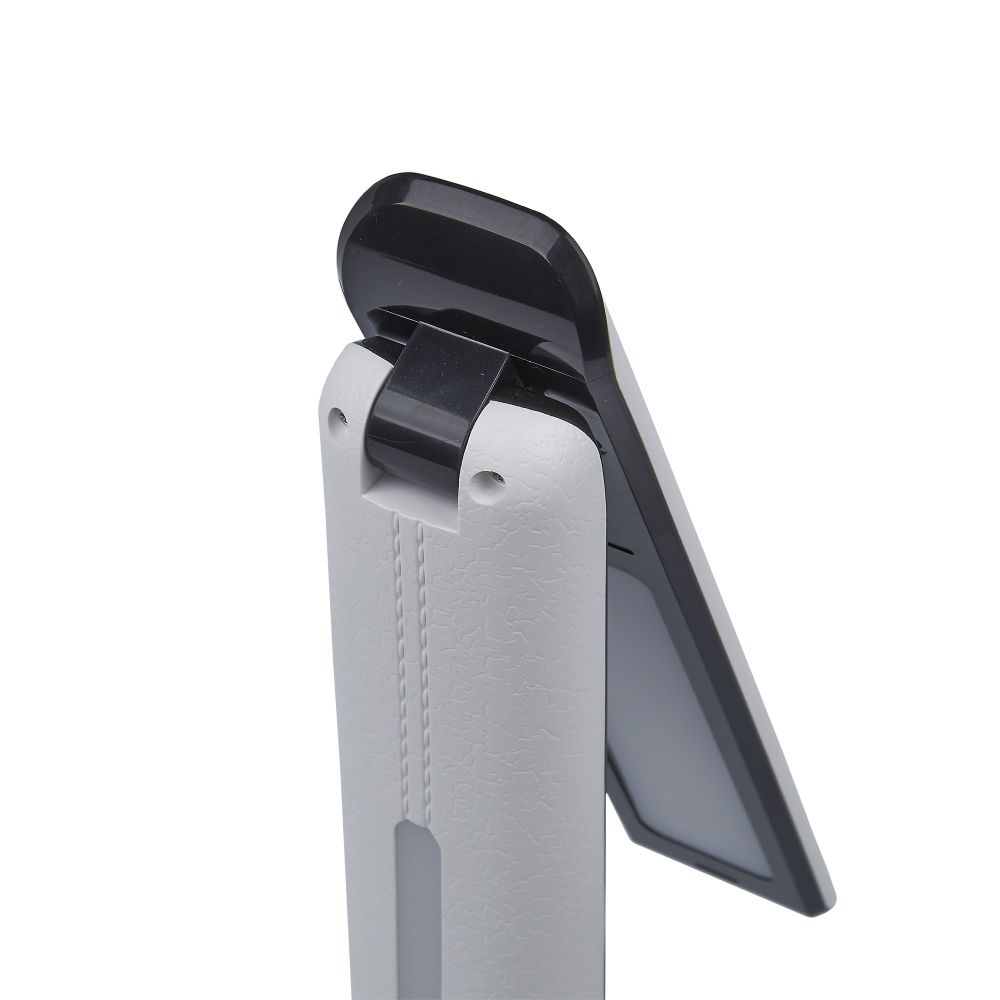 TLD-564 White-Black-LED-500Lm-3000-6000K-Dimmer-NightLight Светильник настольный с ночником. 8W. Сенсорный выключатель. Диммер. Белый с черным. ТМ Uniel