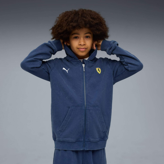 PUMA X SCUDERIA FERRARI СПОРТИВНАЯ ТОЛСТОВКА С КАПЮШОНОМ SPORTSWEAR, СИНИЙ