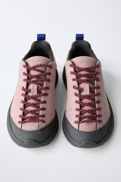 ZARA ТЕХНИЧЕСКИЕ СПОРТИВНЫЕ КРОССОВКИ, РОЗОВЫЙ