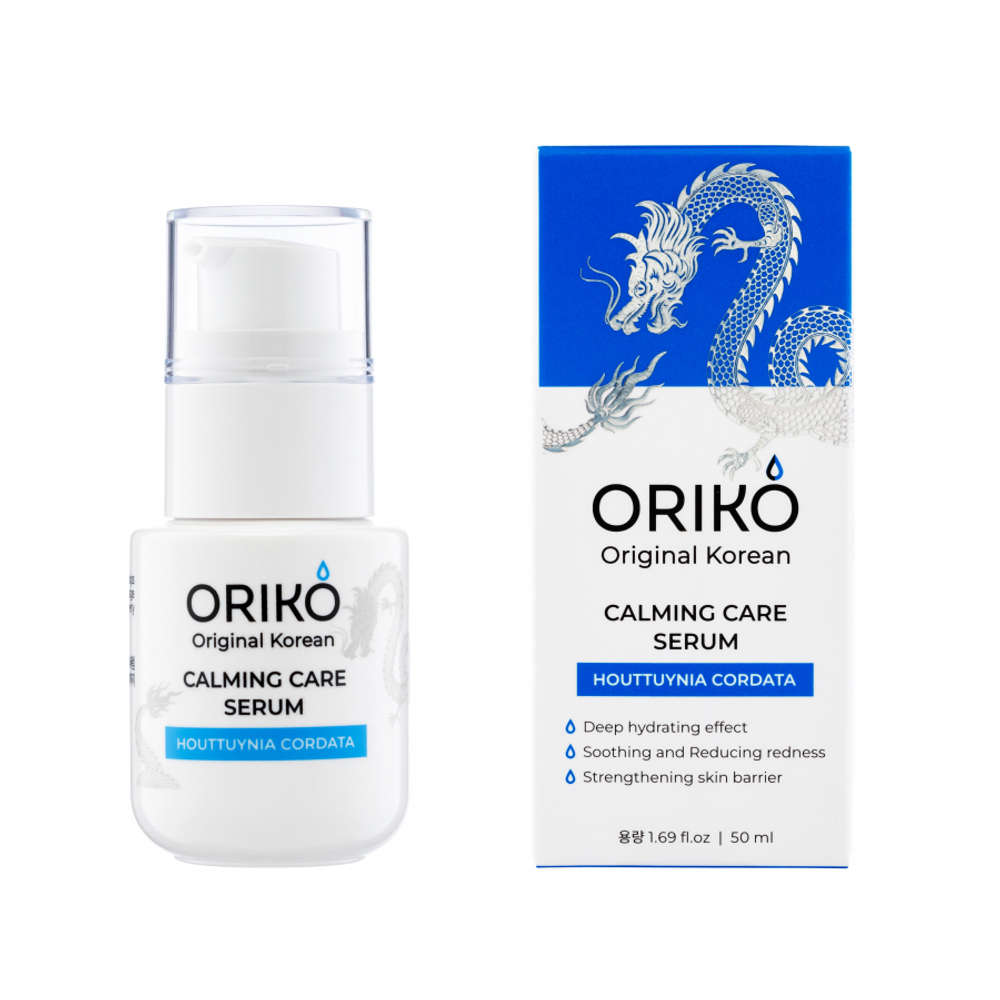 ORIKO Calming care serum with Houttuynia cordata extract Успокаивающая сыворотка для лица с экстрактом хауттюйнии и гиалуроновой кислотой 50мл
