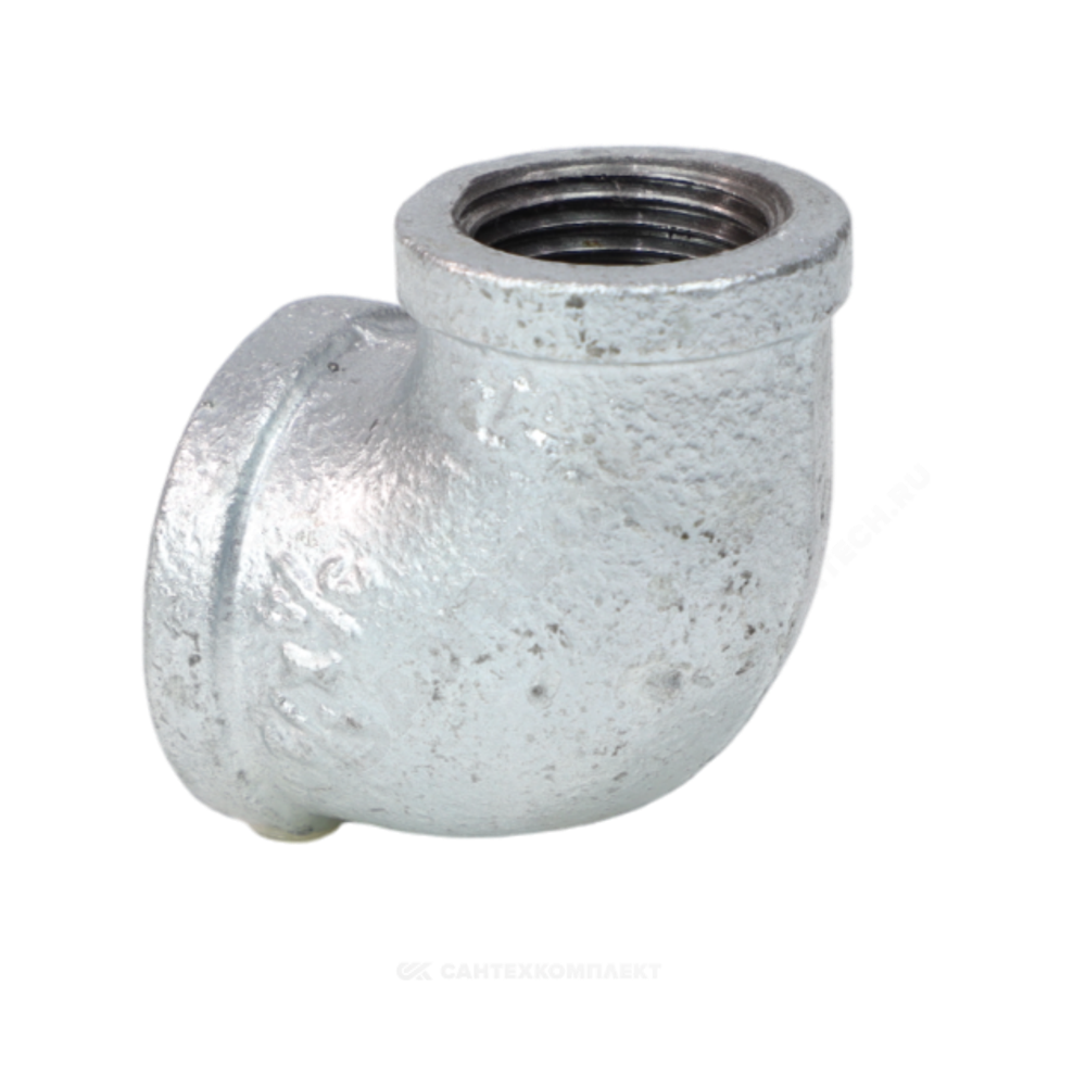 Угольник переходной чугун оц Ду 20х15 (3/4"х1/2") ВР/ВР Fittex PLUS