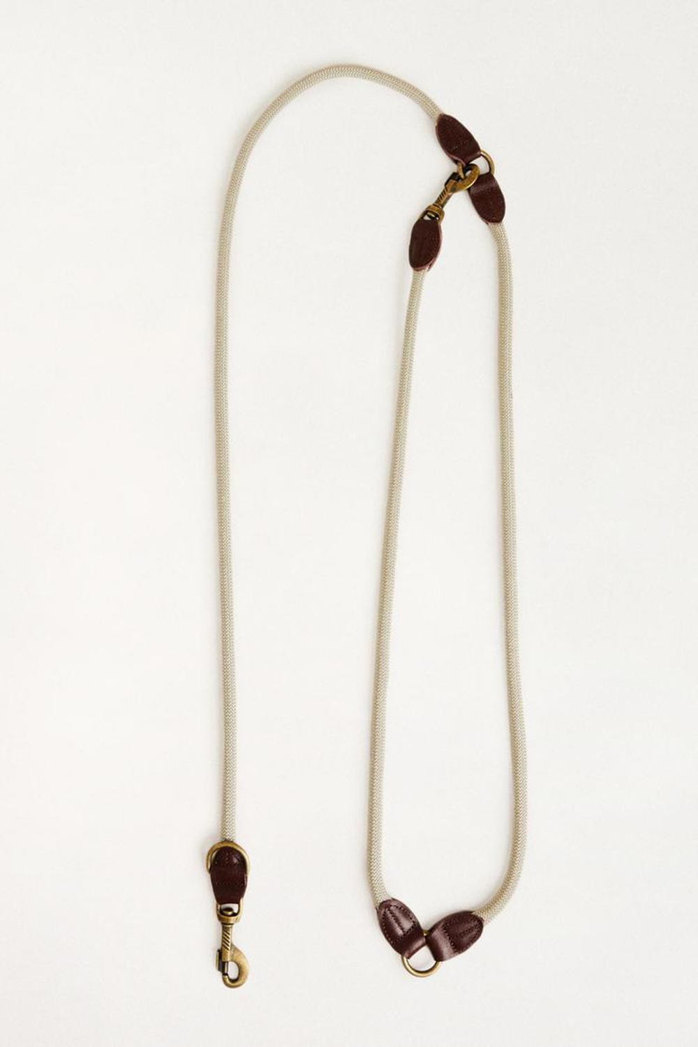 ZARA HOME ПОВОДОК ДЛЯ СОБАК С КОЖАНЫМИ ДЕТАЛЯМИ, ХАКИ