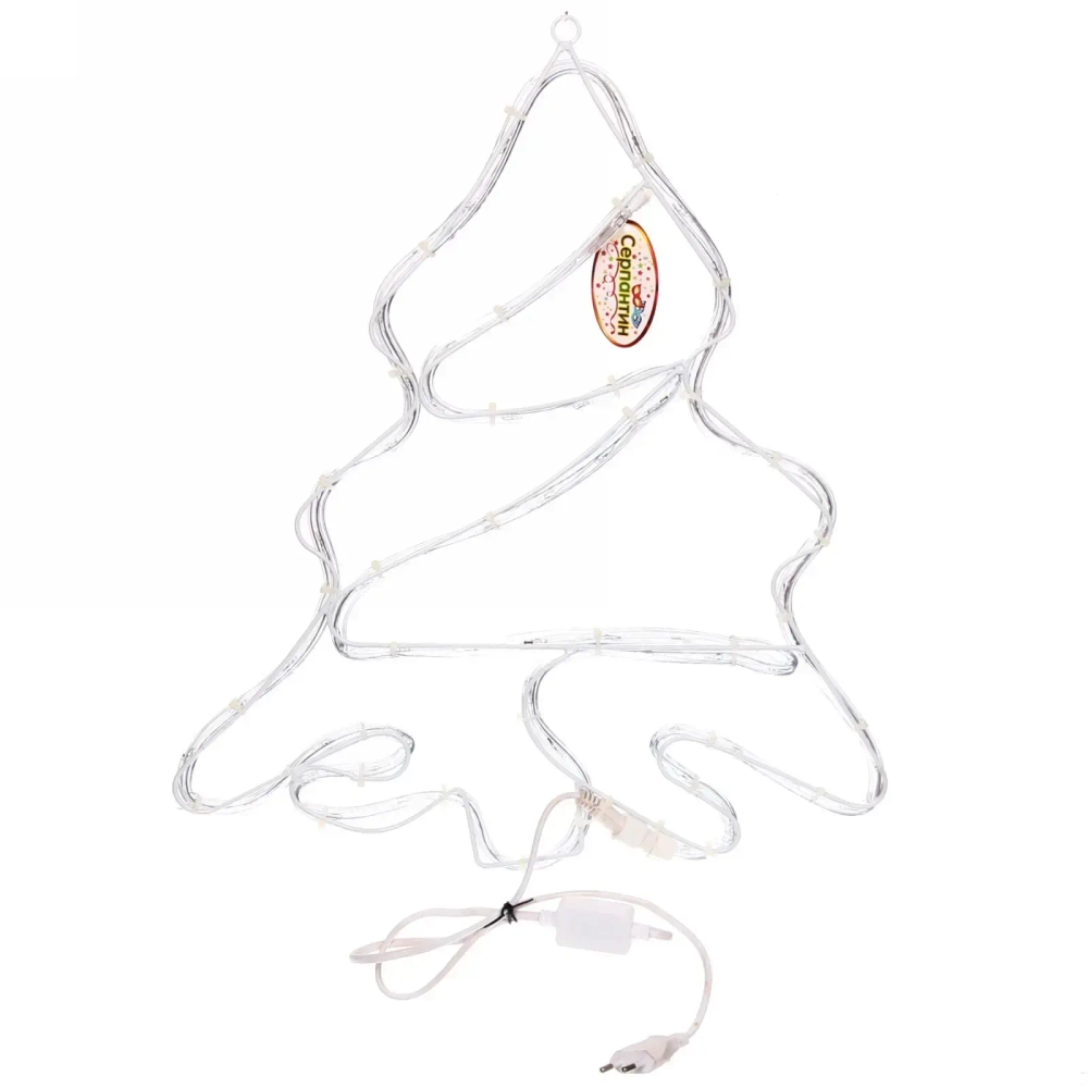 Фигура светодиодная, дюралайт, 47*40 см,»Елка», Зеленый