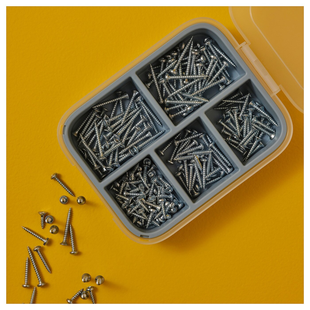 IKEA TRIXIG  (ИКЕА ТРИКСИГ)  -  Набор шурупов для дерева, 200 шт.